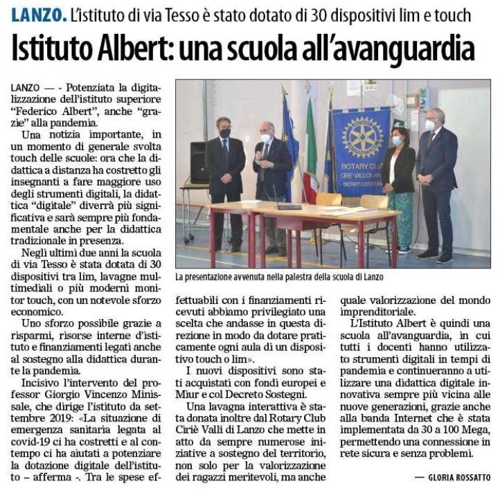 Istituto Albert: una scuola all'avanguardia