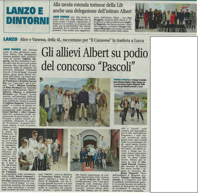 Gli allievi Albert sul podio