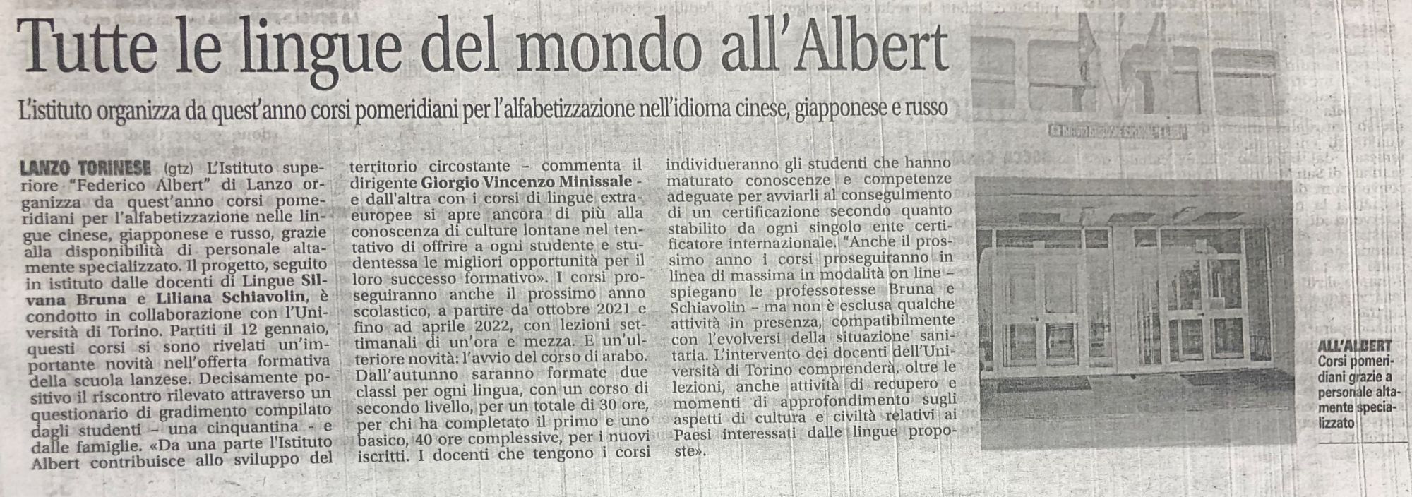 Tutte le lingue del mondo all'Albert