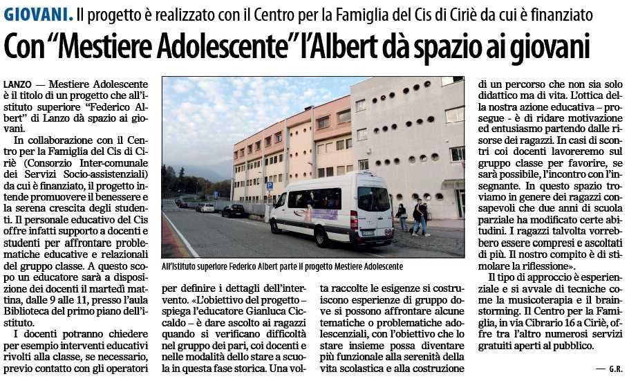 Con "Mestiere adolescente" l'Albert dà spazio ai giovani