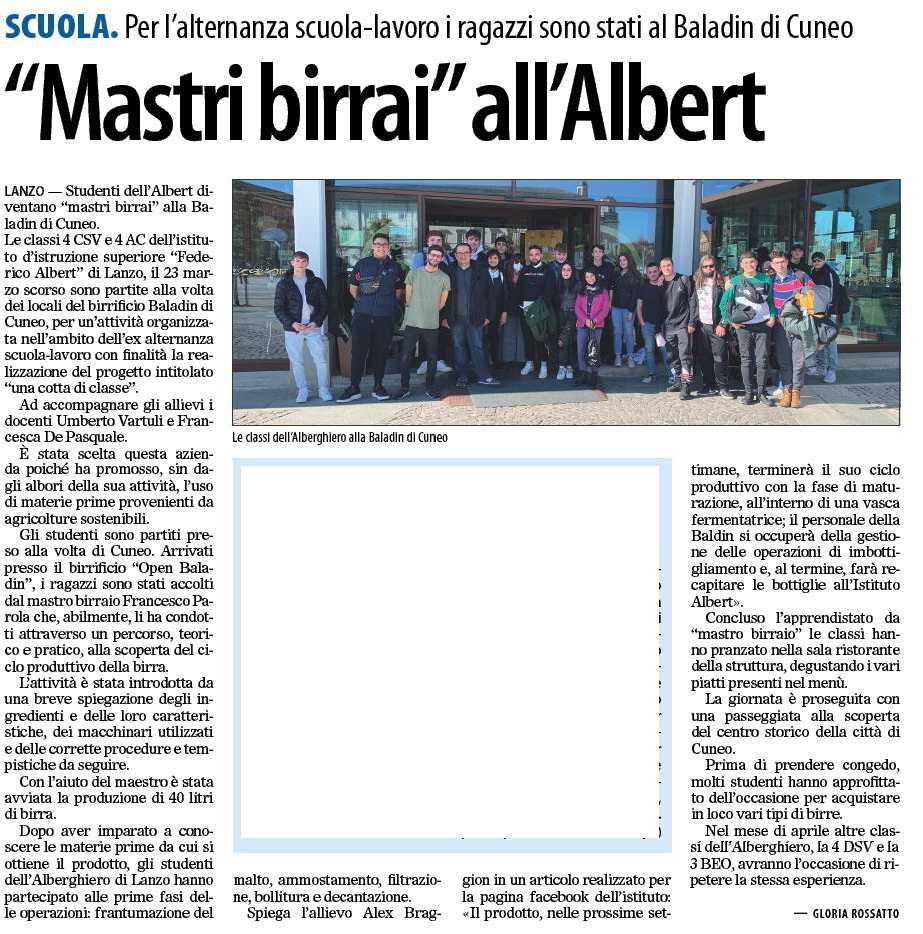 Maestri birrai all'Albert